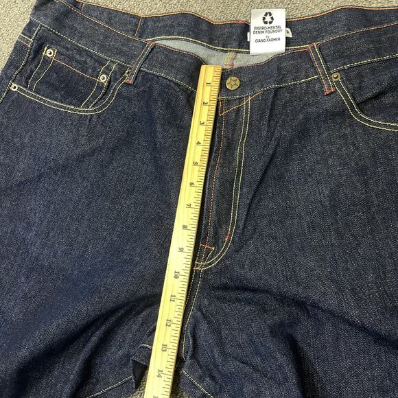 Ciano Farmer cstar Jeans Mens 44 Blue Straight Leg Gold Dragon Embroidery Denim - Picture 2 of 14